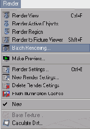       Render > Batch Rendering